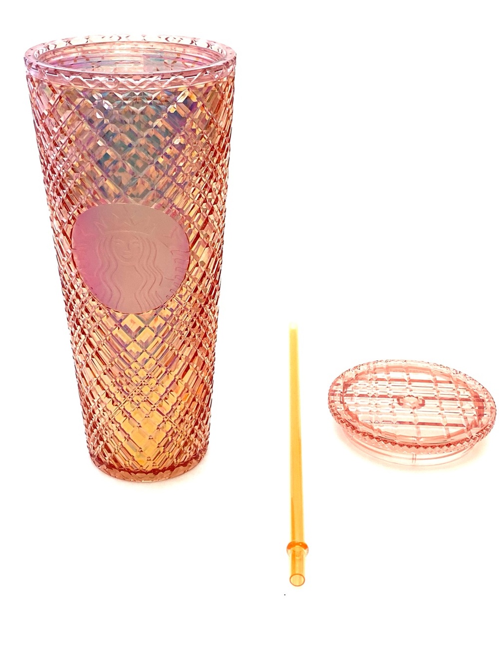 Starbucks 2021 Winter Holiday Rose Gold Jeweled Venti Tumbler